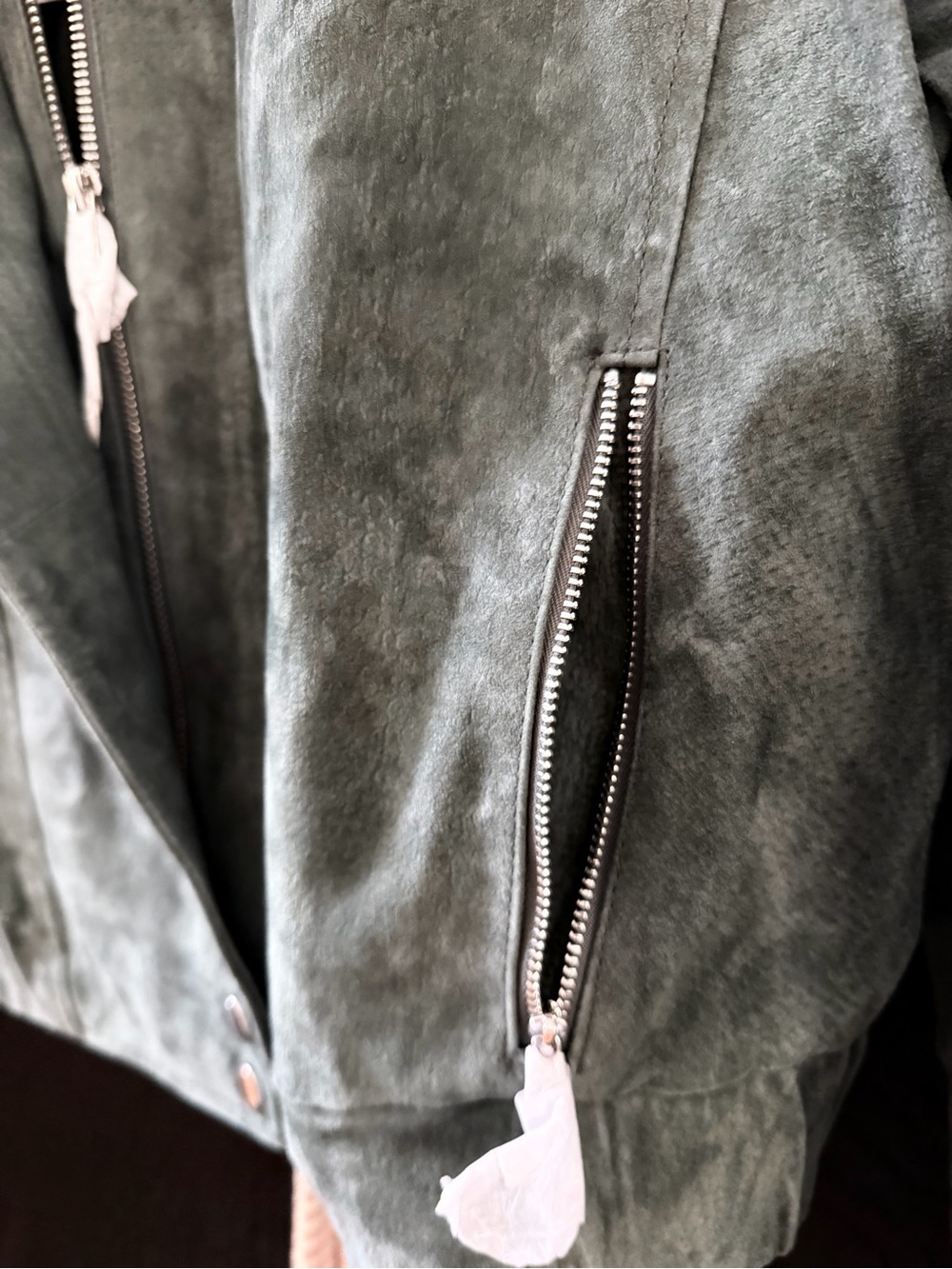 ZARA Women 100% Suede Leather Jacket 3046/080 NWT XL - Picture 5 of 11